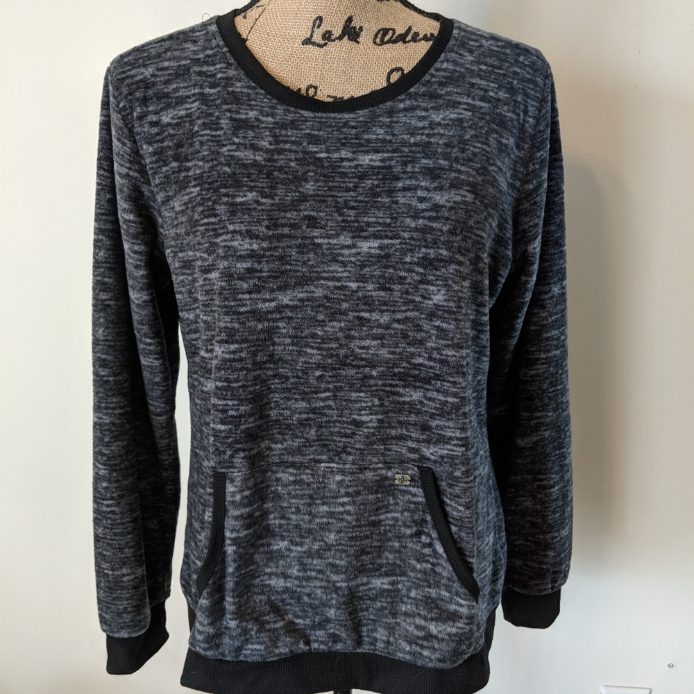 Nicole Miller top sweatshirt gray size medium